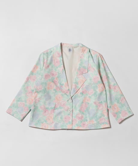 Tailored jacket / pastel floral