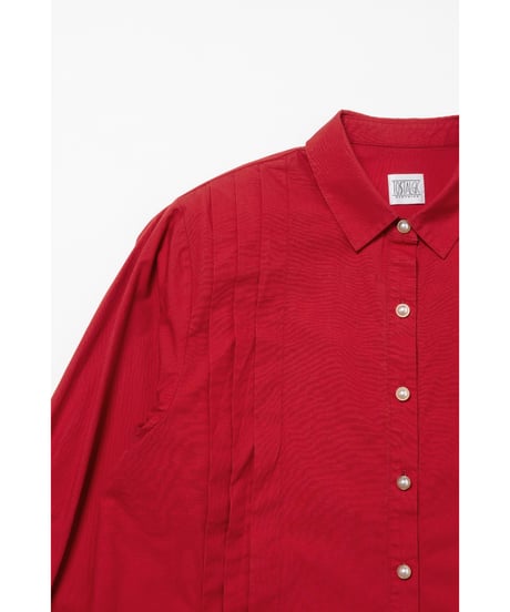 Pleated shirts / red