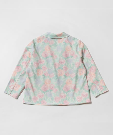Tailored jacket / pastel floral