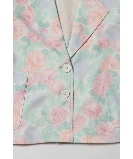 Tailored jacket / pastel floral