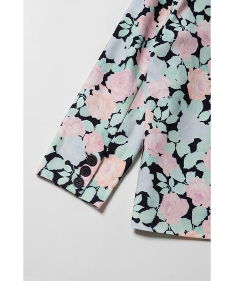 Tailored jacket / black floral