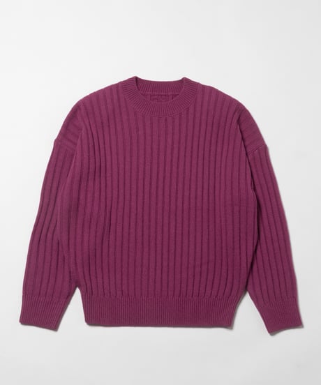 Classic rib sweater / pink