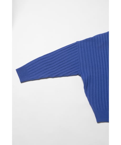 Classic rib sweater /  purple