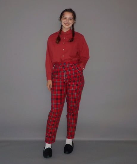 Pleated shirts / red