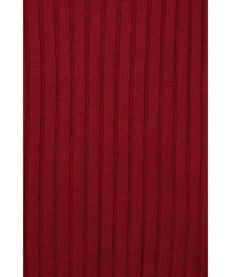 Classic rib sweater / red