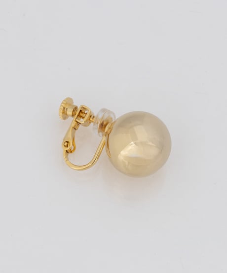 Gold ball earrings / pierce / gold