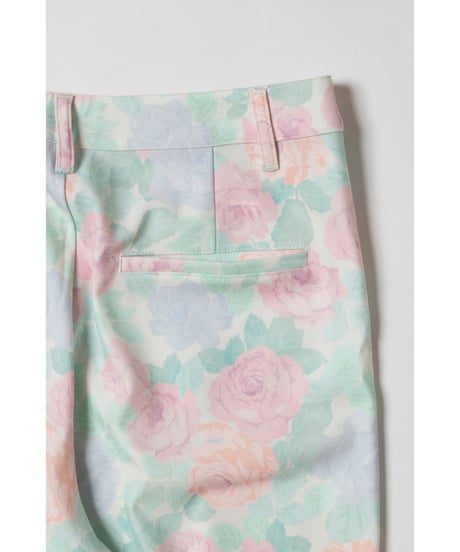 Slacks pants / pastel floral