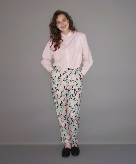 Pleated shirts / pink stripe