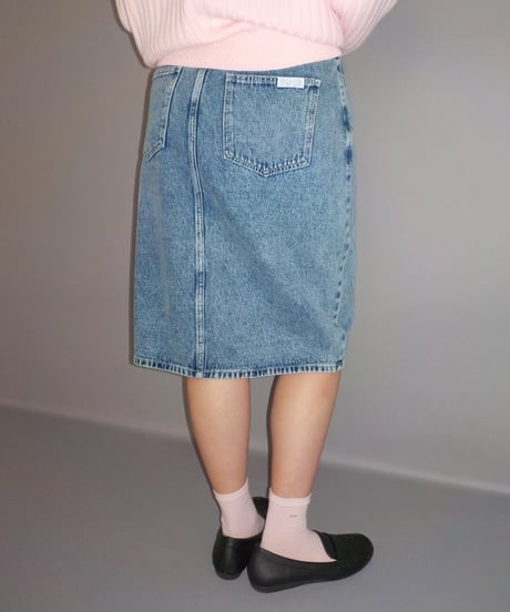 Tostalgic denim skirt / acid wash
