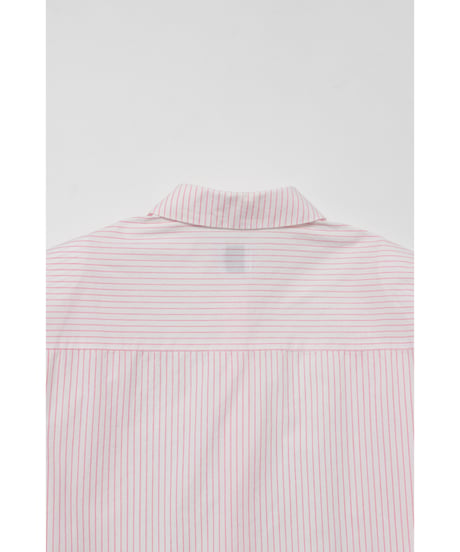 Pleated shirts / pink stripe