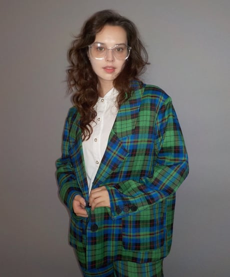 Tailored jacket / green check