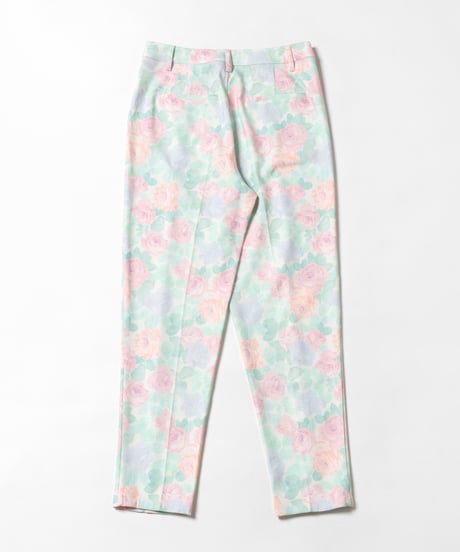 Slacks pants / pastel floral