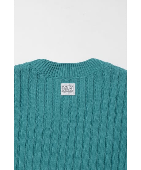 Classic rib sweater / green