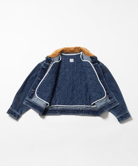 2way corduroy denim jacket /  blue