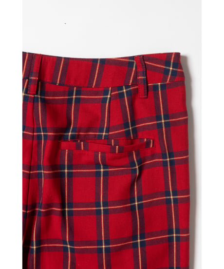 Slacks pants / red check