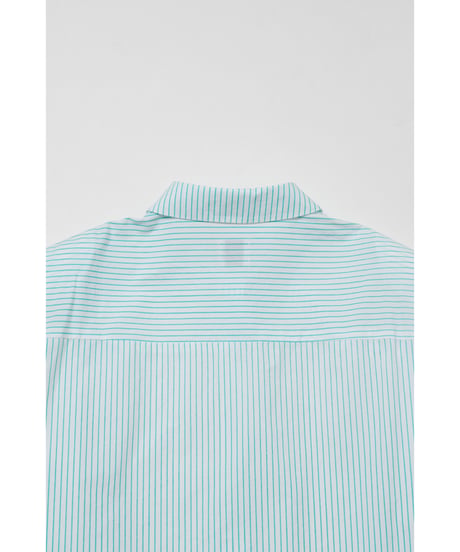 Pleated shirts / green stripe