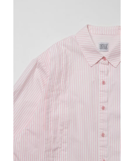 Pleated shirts / pink stripe