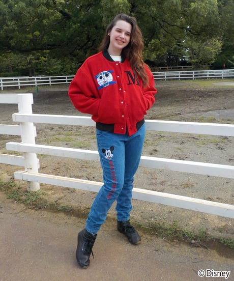 Mickey Mouse stadium jacket / red