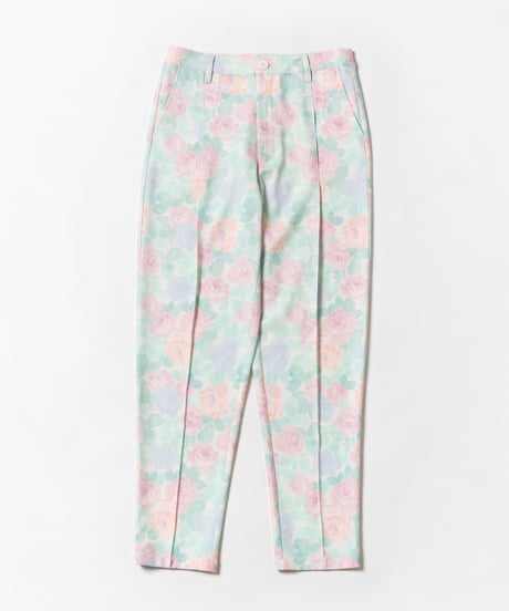 Slacks pants / pastel floral