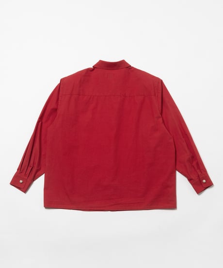 Pleated shirts / red