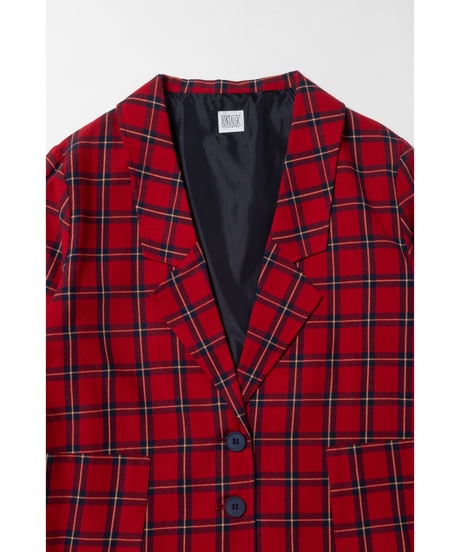 Tailored jacket / red check