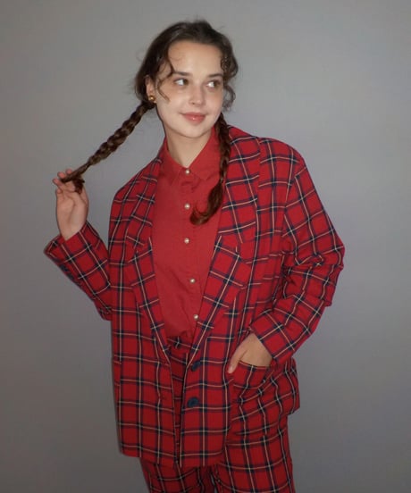Tailored jacket / red check