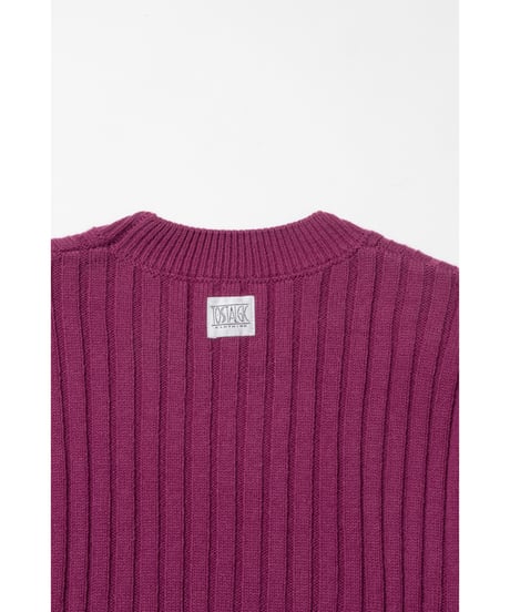 Classic rib sweater / pink