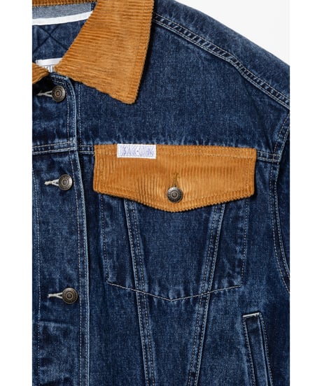 2way corduroy denim jacket /  blue