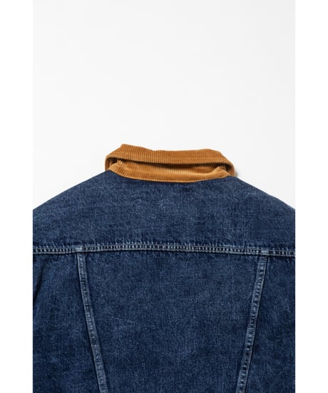 2way corduroy denim jacket /  blue