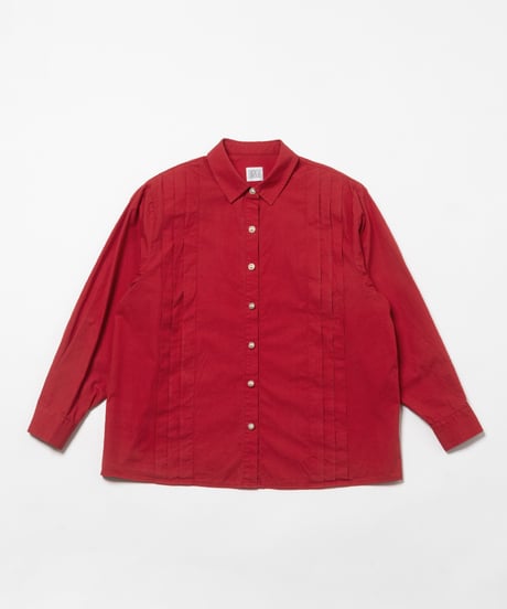 Pleated shirts / red
