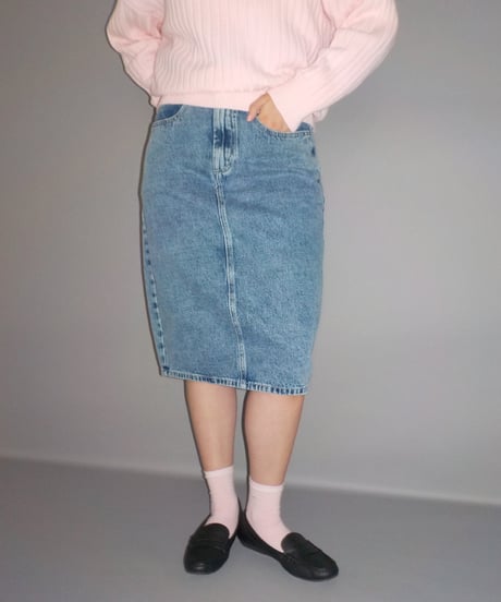 Tostalgic denim skirt / acid wash