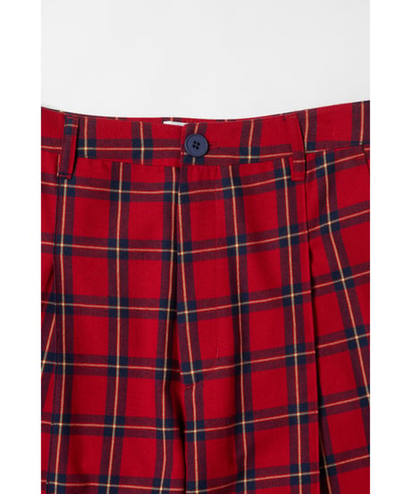 Slacks pants / red check
