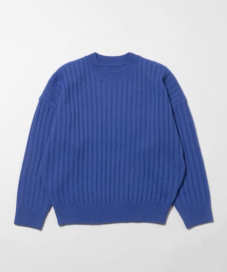 Classic rib sweater /  purple