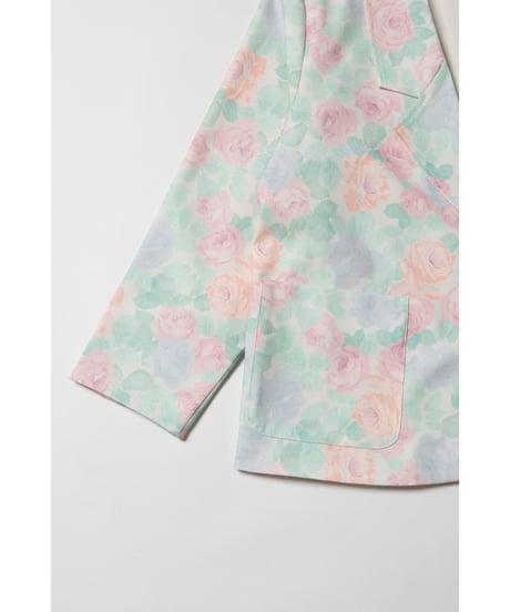 Tailored jacket / pastel floral
