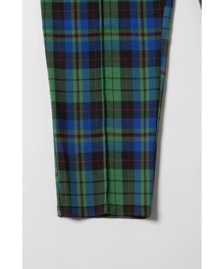 Slacks pants / green check