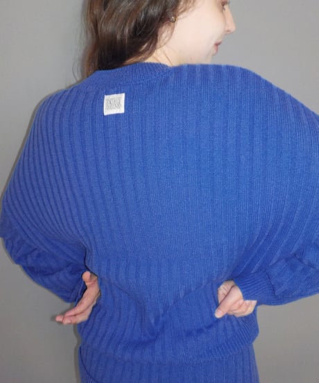 Classic rib sweater /  purple