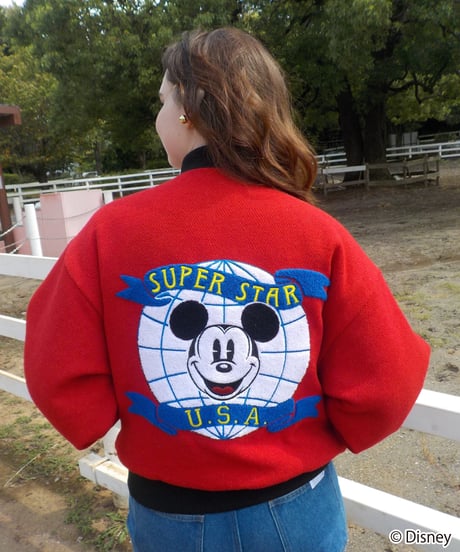 Mickey Mouse stadium jacket / red