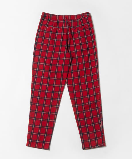 Slacks pants / red check