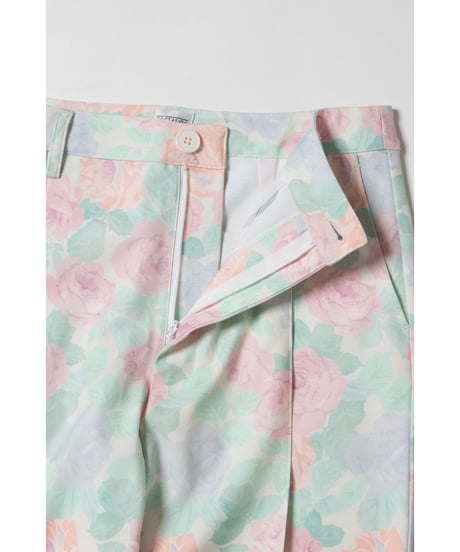 Slacks pants / pastel floral