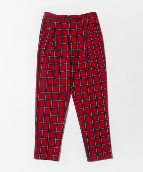 Slacks pants / red check