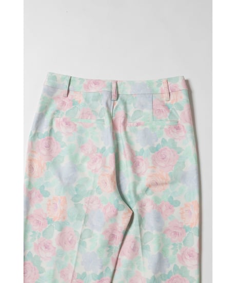 Slacks pants / pastel floral