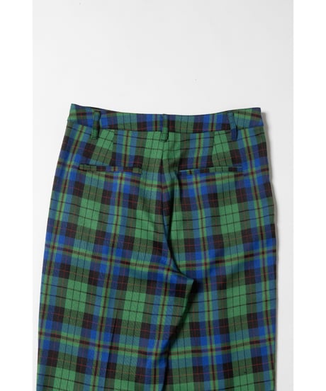 Slacks pants / green check