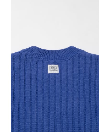 Classic rib sweater /  purple