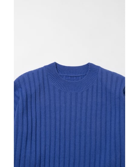 Classic rib sweater /  purple