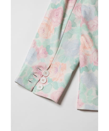 Tailored jacket / pastel floral