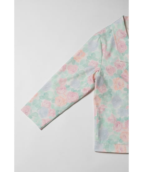 Tailored jacket / pastel floral