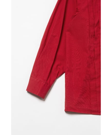 Pleated shirts / red