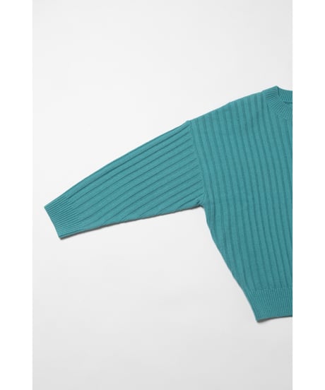 Classic rib sweater / green