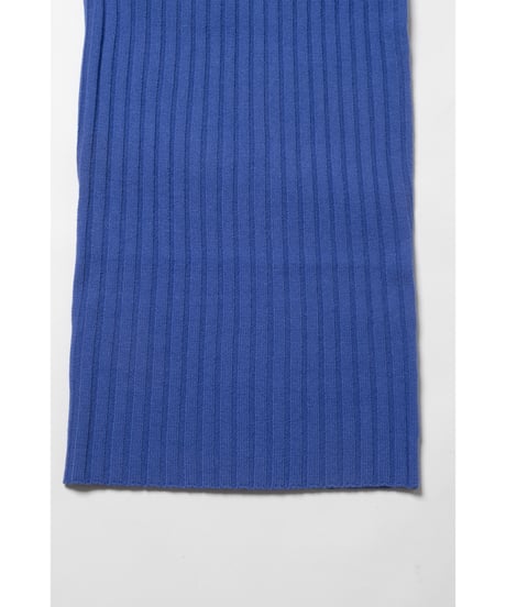 Classic rib knit skirt / purple