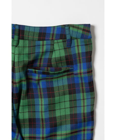 Slacks pants / green check